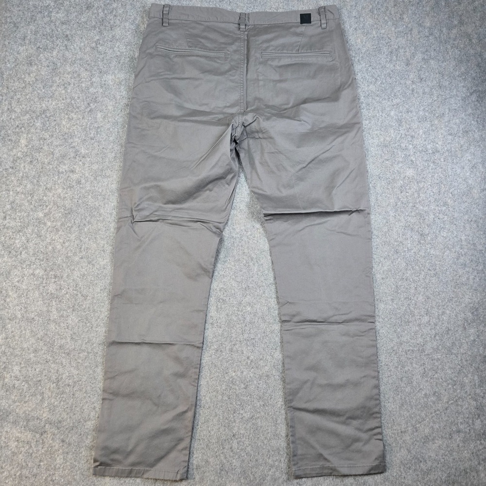 Vuori Collins Chino Pants Mens 36x30 Gray Stretch Cotton Twill Office V433 - Picture 4 of 12